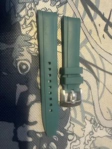 Everest Rubber Strap for Rolex Sports Models 20mm Green EH-25 - Picture 1 of 2