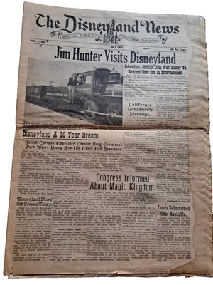 The Disneyland News Vol I-No.I Julio 1955 Jim Hunter visita Disneyland Foto 1 de 4