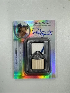 2025 Topps Sterling Robin Yount Auto Patch Game Used /25 - Bild 1 von 2