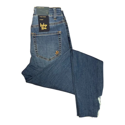 Pantalones de mezclilla Indigo Rein nuevos con etiquetas 1/27 Junior corte curvilíneo tiro alto #1875D Foto 1 de 4