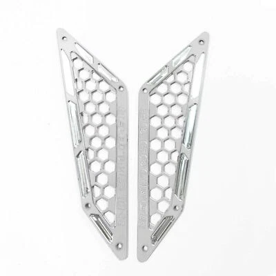 Custom CNC Air Intake Grille Bezel Set White Finish Polaris RZR PRO XP 2 4 Seat - Image 1 of 4
