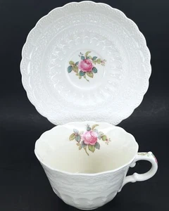 Spode Jewel Copeland Billingsley Rose Flat Cup Teacup & Saucer Set Replacement - Picture 1 of 7