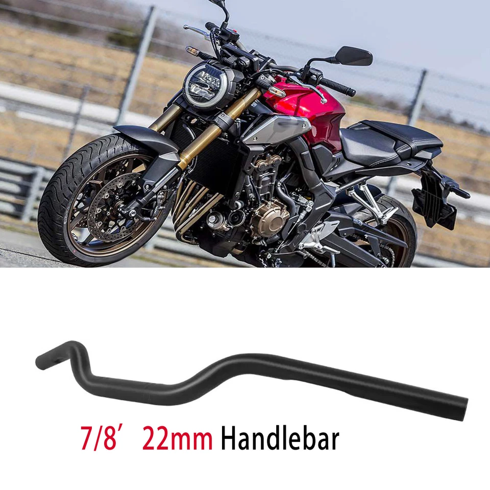 7/8" Motorcycle Handlebars For Honda CB125F CB190R CB250 CB500F CB650R CB400F Foto 1 de 4