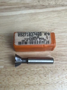 Moon Cutter Co. USA DT7508-60 3/4 x 5/16 x 3/8 x 60° Dovetail Cutter M-2 HSS - Picture 1 of 5