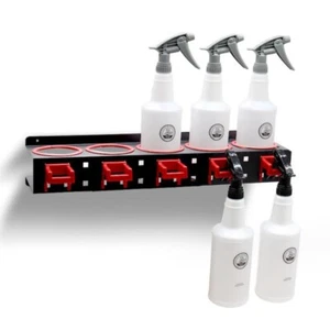 Spray Bottle Storage Rack, Wall Mount Bottle Organizer Spray Bottle Holder - Picture 1 of 7