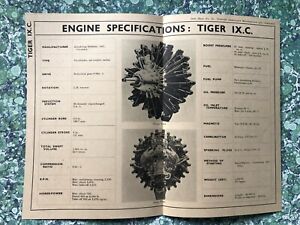 Newnes Aeroplane Data Sheet Engine Specifications Tiger IX.C. Armstrong Siddeley