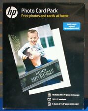 New HP PHOTO CARD PACK 15 Sheet Glossy Paper Envelopes Family Picture Album Gift