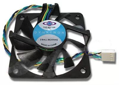 Top Motor DF127720BM 77mm x 20mm Single Flange 2 Ball Bearing 4 Pin CPU Fan NEW! - Image 1 of 2