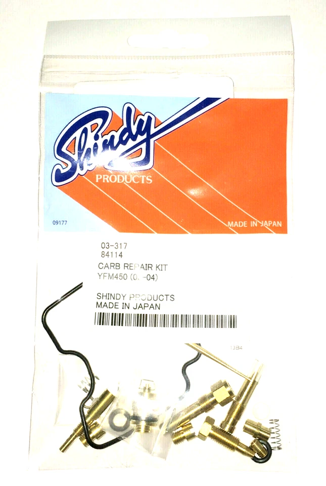 Carburetor Repair Kit JAPAN 03-06 Yamaha 450 Kodiak Auto 4x4 Yfm450 Carb Rebuild - Image 1 of 2