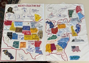 Magnete da Collezione Mappa Stati USA e Territori del Nord Vedi Descrizione - Foto 1 di 7