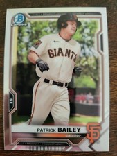 2021 Bowman Chrome Prospects Patrick Bailey Rookie Card #BCP-108 Giants RC 