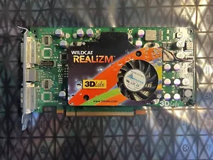 3DLabs Wildcat Realizm 500 256MB PCI-E Video Card 54G-000178-004 Untested - Picture 1 of 8