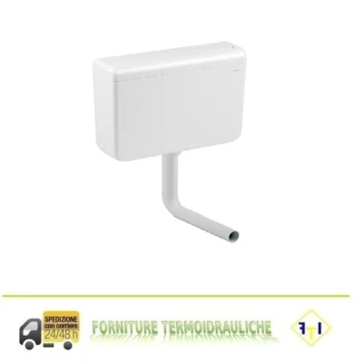 CASSETTA SCARICO WC A ZAINO ESTERNA MONO TASTO SCHWAB IRIS - Immagine 1 di 2