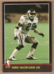 1986 Jogo CFL Mike McGruder Rookie Card #98 Saskatchewan Roughriders Kent State - Picture 1 of 2