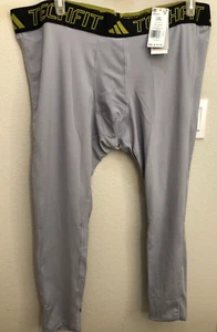 Collant a compressione Adidas Techfit Performance Training argento taglia 3XL nuovo con etichette HM6063 - Foto 1 di 4