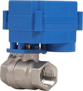 Válvula de bola miniatura HFS(R) normalmente cerrada - 1/2” NPT 15 mm puerto completo 9-24 V CA/CC - Imagen 1 de 8