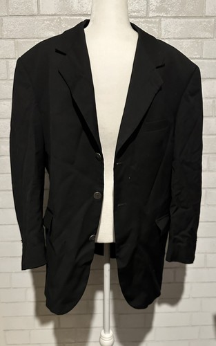 Gia Franco Ruffini Italy Size 42R Suit Jacket Coat Black | eBay