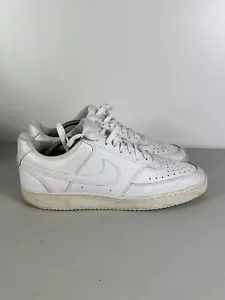 Nike Court Vision Low 'Triple White' Men’s US 11 UK 10 EUR 45 Casual Activewear - Picture 1 of 19