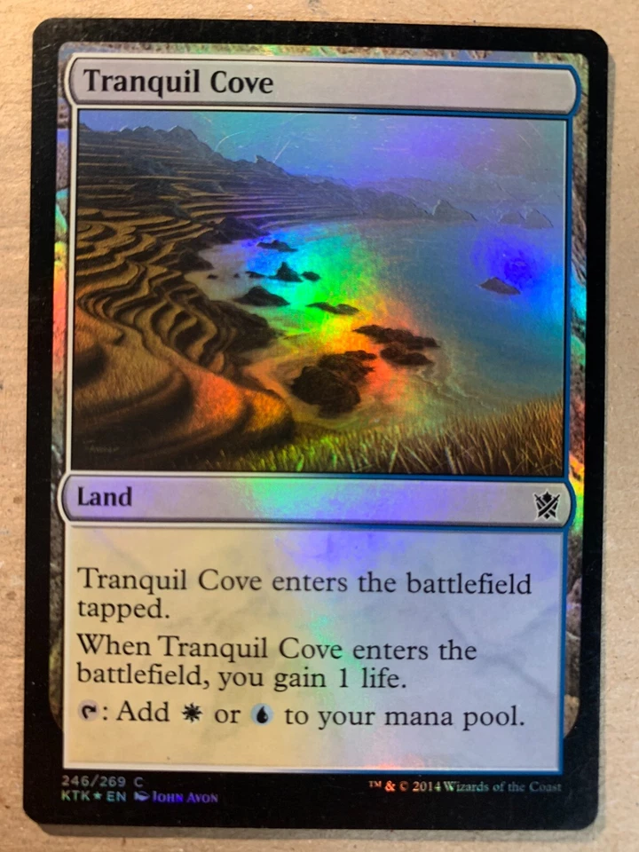 MTG 1x FOIL Tranquil Cove Khans of Tarkir Pauper Magic the Gathering Card x1 NM - Image 1 of 1