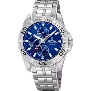 Orologio multifunzione Uomo Ragazzo Festina F20455/2 acciaio quadrante blu - Foto 1 di 3