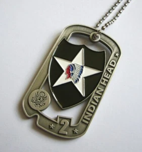2nd INF. DIVISION "AJOUREE" (Commemorative Dog Tag) - Foto 1 di 1