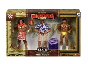 Mattel Elite The Rock WWE Generations Maivia Legacy Set Exclusive The Bloodline - Bild 1 von 2