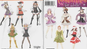FUN Simplicity Witch Santa Pirate Fairy Zorro Adult Costume Pattern Sz 6-12 UCFF - Picture 1 of 12