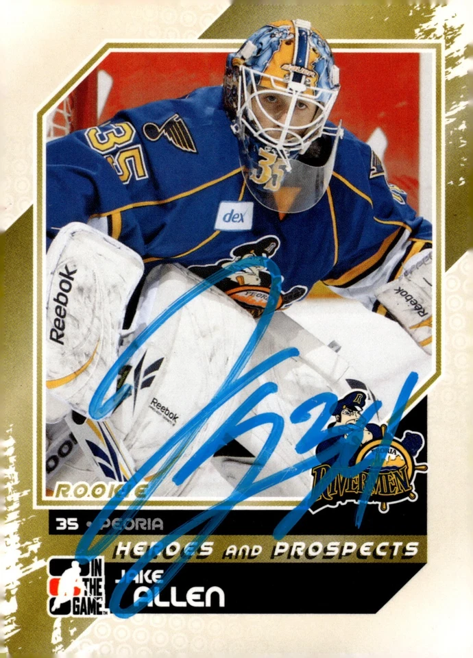 Jake Allen - Signed 2011-12 In The Game Heroes And Prospects Rookie Card #166 - Image 1 of 2