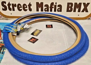 PANARACER HP blau BMX FAHRRADREIFEN 20" PAAR OLDSCHOOL BMX FLATLAND HUTCH GT SE DK - Bild 1 von 4