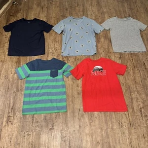 Boys T-Shirts — Lot of 5 — J.CREW, NIKE, Old Navy, Cat & Jack — 3 XL, 2 L - Picture 1 of 11