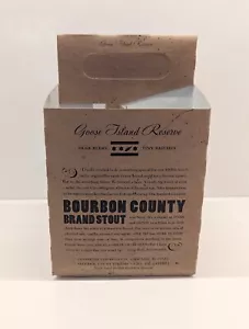 Goose Island Reserve Beer 4 Pack Box Holder - Bourbon County Stout - Picture 1 of 3
