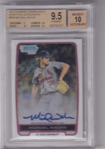 Michael Wacha 2012 Bowman Chrome Draft Picks Rc On Card Auto Bgs 9.5/10 Auto - Picture 1 of 2