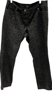 Schwarze verzierte Jeans von Escada Größe 44 US (14-16P) - Bild 1 von 11