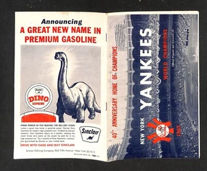 6/15/1963 DETROIT TIGERS vs. NEW YORK YANKEES SCORECARD, KALINE, MARIS, - Picture 1 of 2