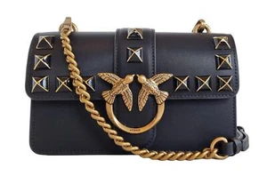 PINKO Tasche Love One Mini mit Schulternägeln 100059 A0NF Z99Q schwarz Leder - Bild 1 von 7