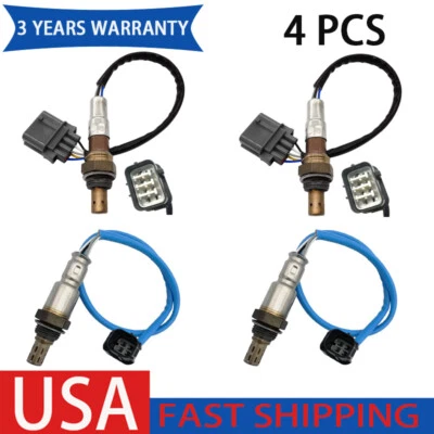 Sensor de oxígeno O2 4 piezas para Acura TL3.2L V6 2007-2008,3.5L V6 aguas arriba + aguas abajo Foto 1 de 4