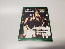 RS20 Michigan BattleCats 2001 Minor Baseball Pocket Schedule - Budweiser