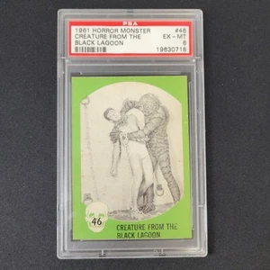 1961 Nu-Card Horror Monster EX-MT PSA 6 Card #46 Creature From The Black Lagoon - Picture 1 of 2