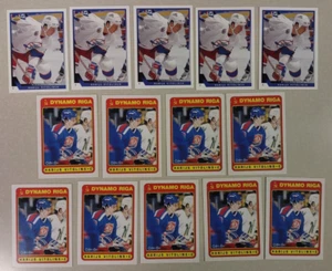 Lote de 14 tarjetas de aviones HARIJS VITOLINSH NHL imprescindibles para cualquier coleccionista! ¡S&H GRATIS!! - Imagen 1 de 3