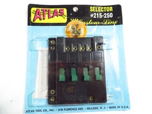 Atlas Track Selector #215-250 w/ Four On/Off Switches (HO/N Scale), USA - Picture 1 of 2