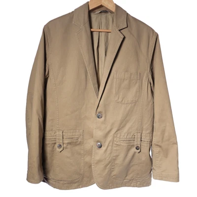 Duluth Trading Fire Hose Canvas Presentation Blazer Jacket Brown Canvas Men L - Image 1 of 4