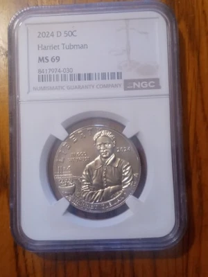 2024-D Harriet Tubman half dollar low mintage rare! only 6,964 tiny mintage! - Image 1 of 4