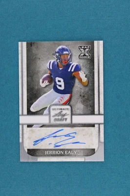 Jerrion Ealy | 2022 Leaf Ultimate Draft #BA-JE1 Auto | Near Mint or Better - Image 1 of 2