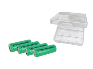 4 Pièce Réel Capacité 2250mAh Batteries Accus 18500, Avec Akkubox - Photo 1/1