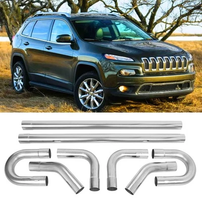 For Jeep Cherokee 2.5" Exhaust Pipe Mandrel Straight Bend Kit Stainless Steel - Image 1 of 4