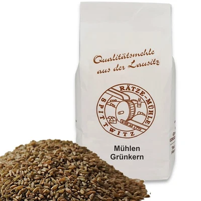 Grünkern ganzkorn frisch aus der Rätze-Mühle 100% regional natürlich Körner - Bild 1 von 4