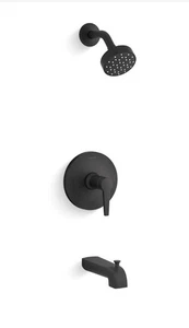 Kohler Pitch Tub and Shower Trim Package with 1.75 GPM Single  TS97074-4G-BL - Picture 1 of 9