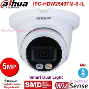 5MP Smart-Dual-Light Mic SMD+ WizSense PoE IP Eyeball Camera IPC-HDW2549TM-S-IL - Picture 1 of 6