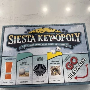 Siesta Key Opoly Florida Board Game Shrink wrapped  (Monopoly Type Game) - Picture 1 of 2