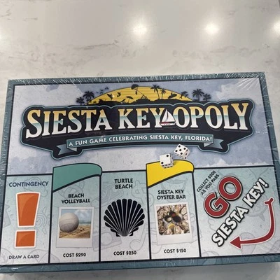 Siesta Key Opoly Florida Board Game Shrink wrapped  (Monopoly Type Game) - Image 1 of 2